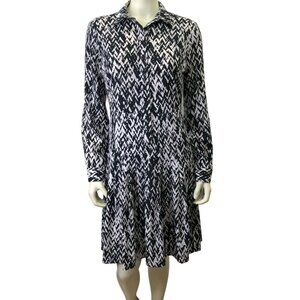 CALVIN KLEIN COLLAR LONG SLEEVE DRESS SIZE‎ 4